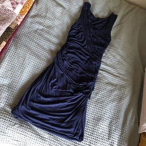 Anthropologie ruched jersey tank dress